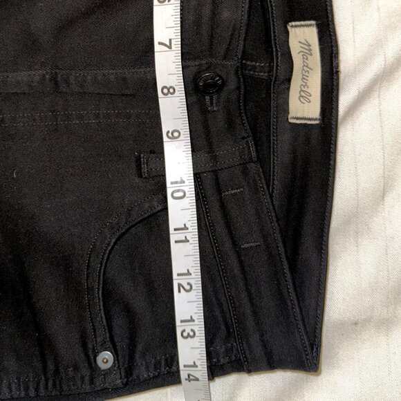 Madewell 10” High Rise Skinny Jeans Black | Size 27 - Picture 7 of 7